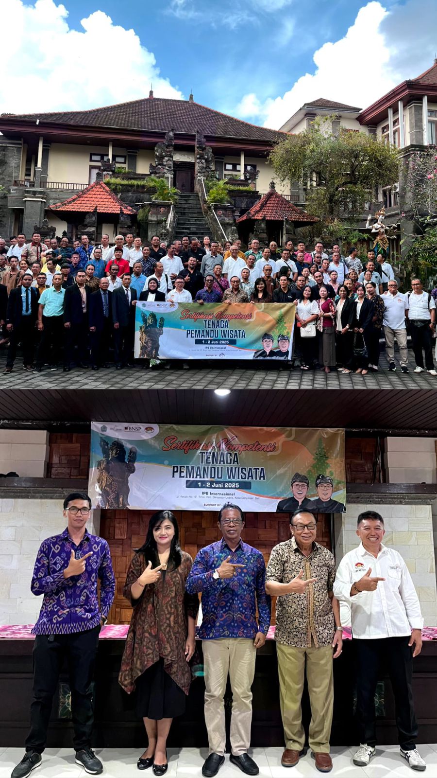 Pemerintah Kota Denpasar Fasilitasi 100 orang  Sertifikasi Kompetensi Pemandu Wisata